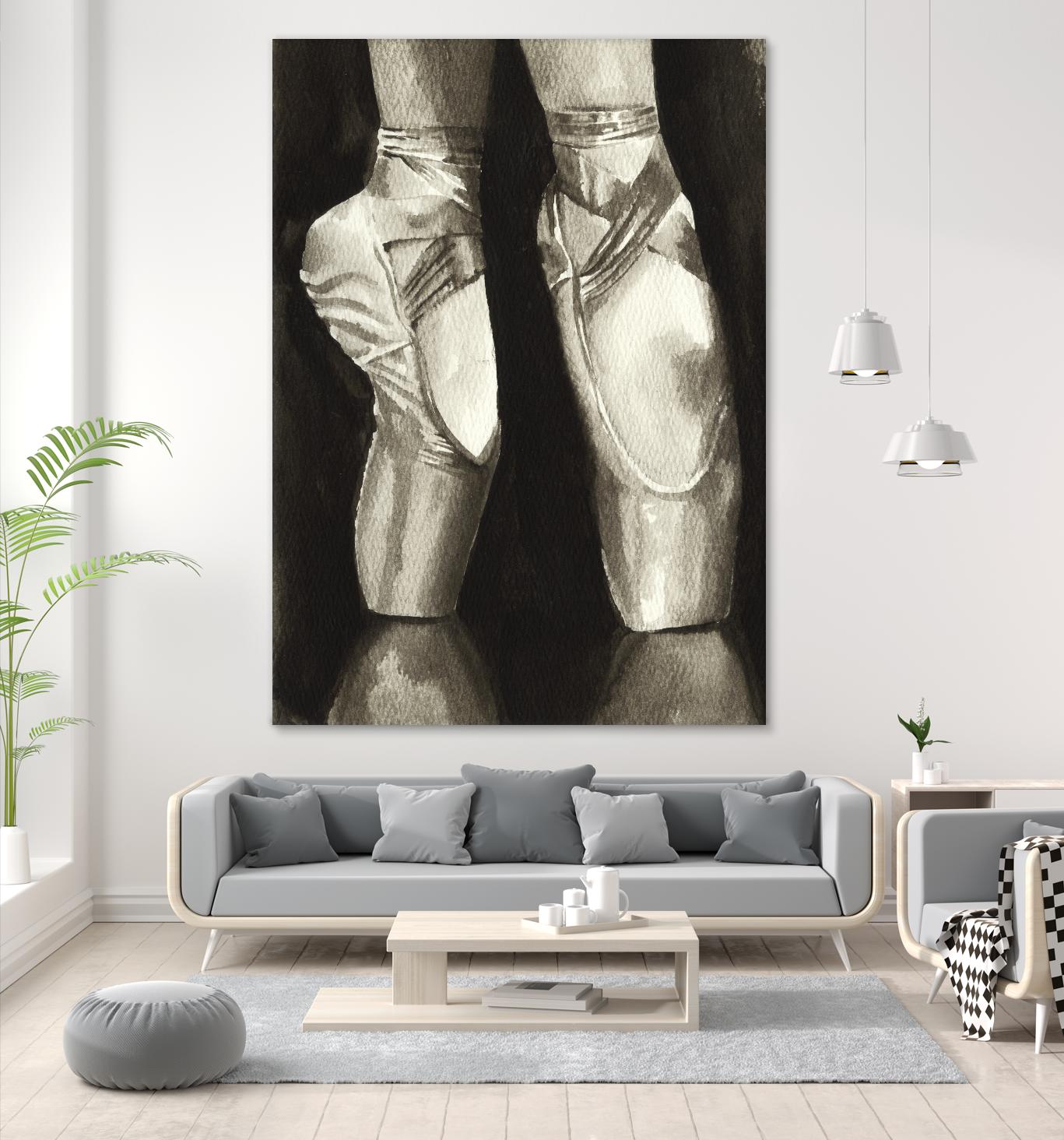 Ballet Shoes II by Grace Popp on GIANT ART - white leisure ballet