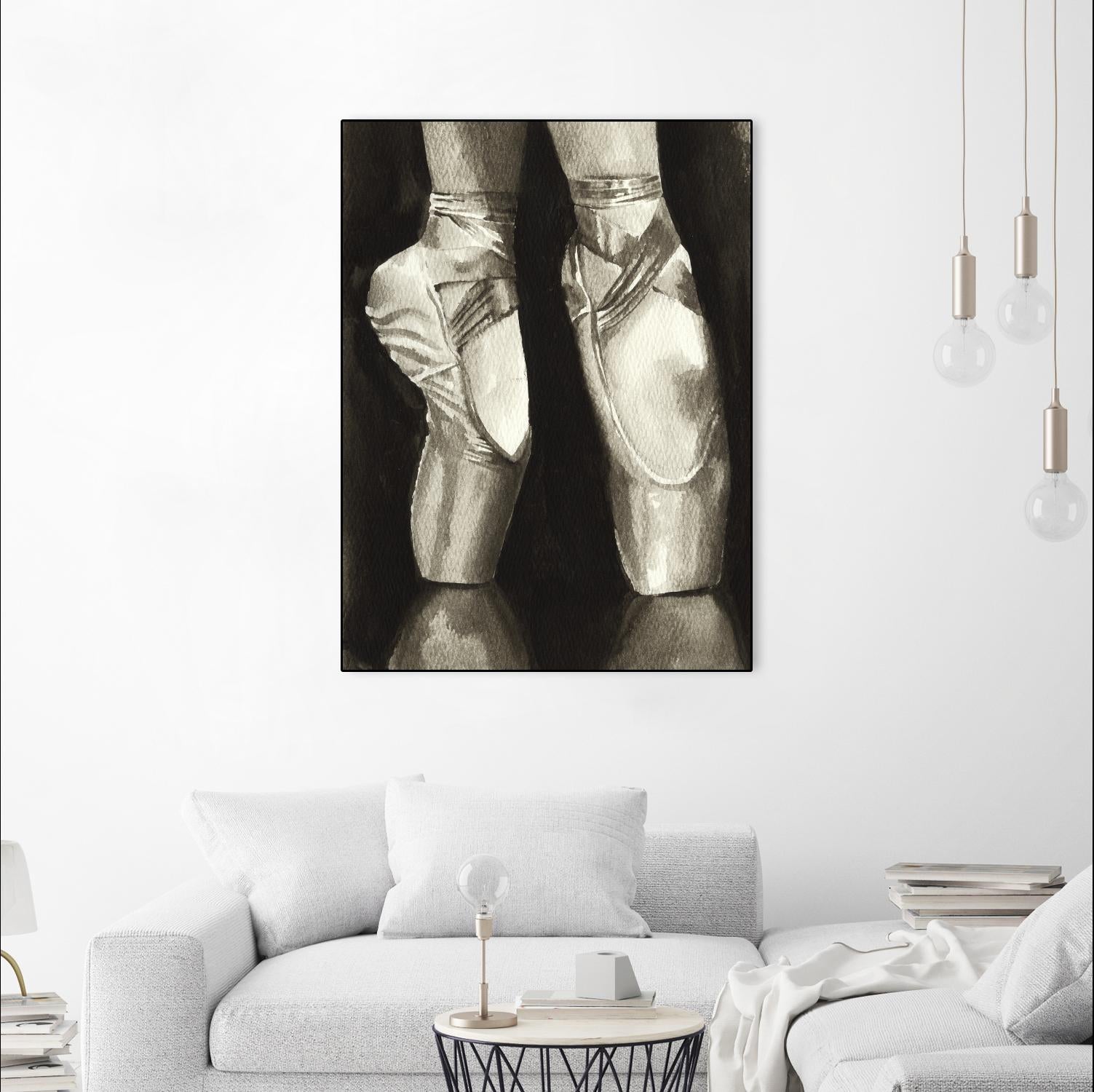 Ballet Shoes II by Grace Popp on GIANT ART - white leisure ballet