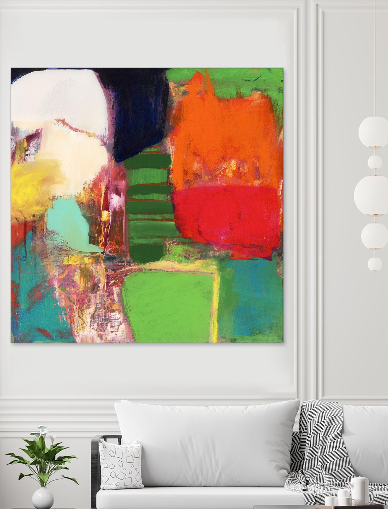 Heart Chambers by Jodi Fuchs on GIANT ART - green abstract