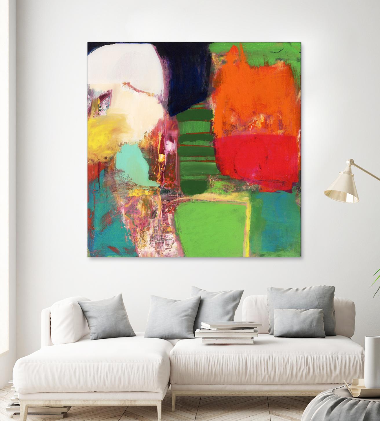 Heart Chambers by Jodi Fuchs on GIANT ART - green abstract
