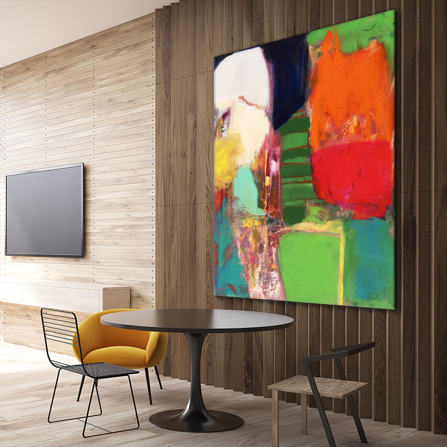 Heart Chambers by Jodi Fuchs on GIANT ART - green abstract