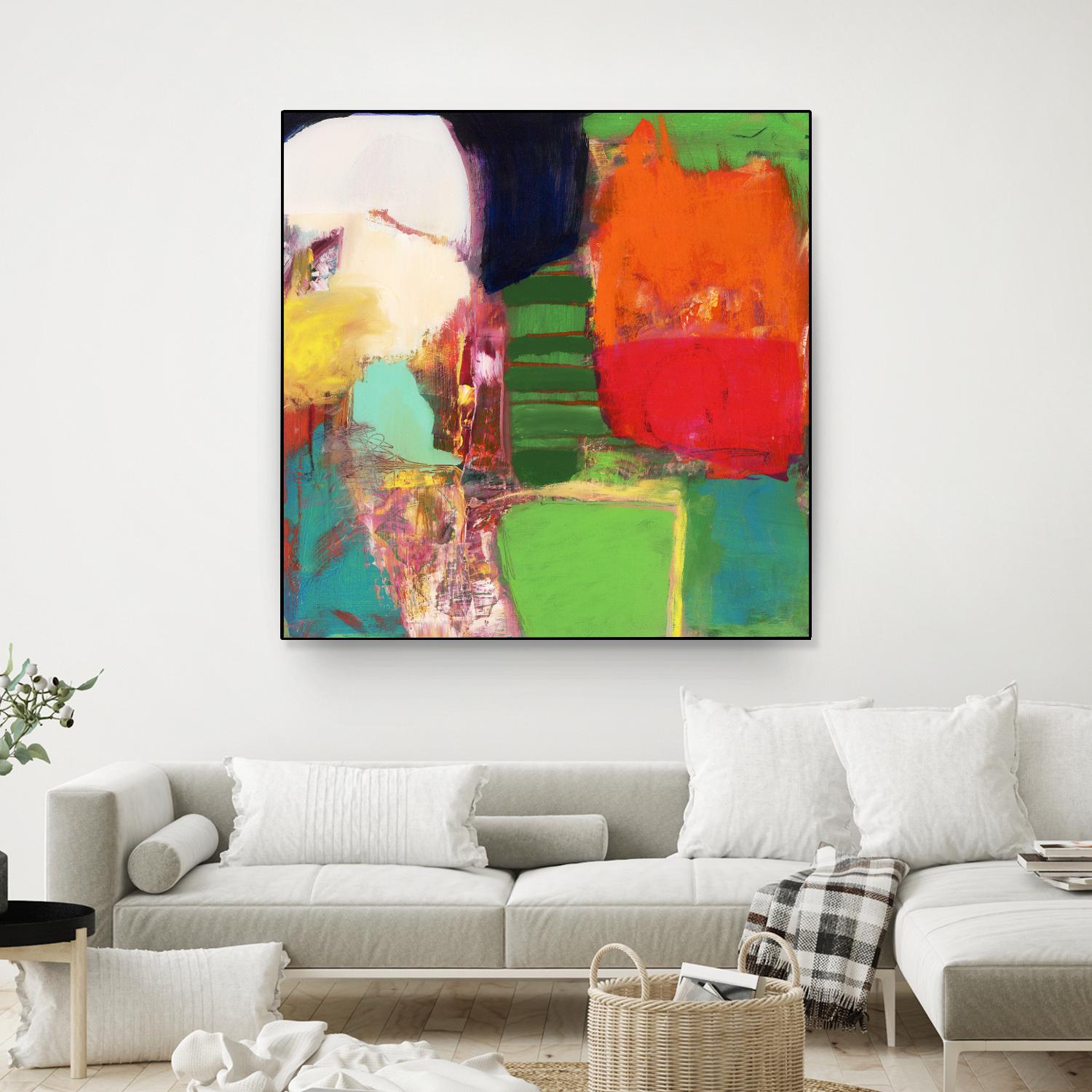 Heart Chambers by Jodi Fuchs on GIANT ART - green abstract