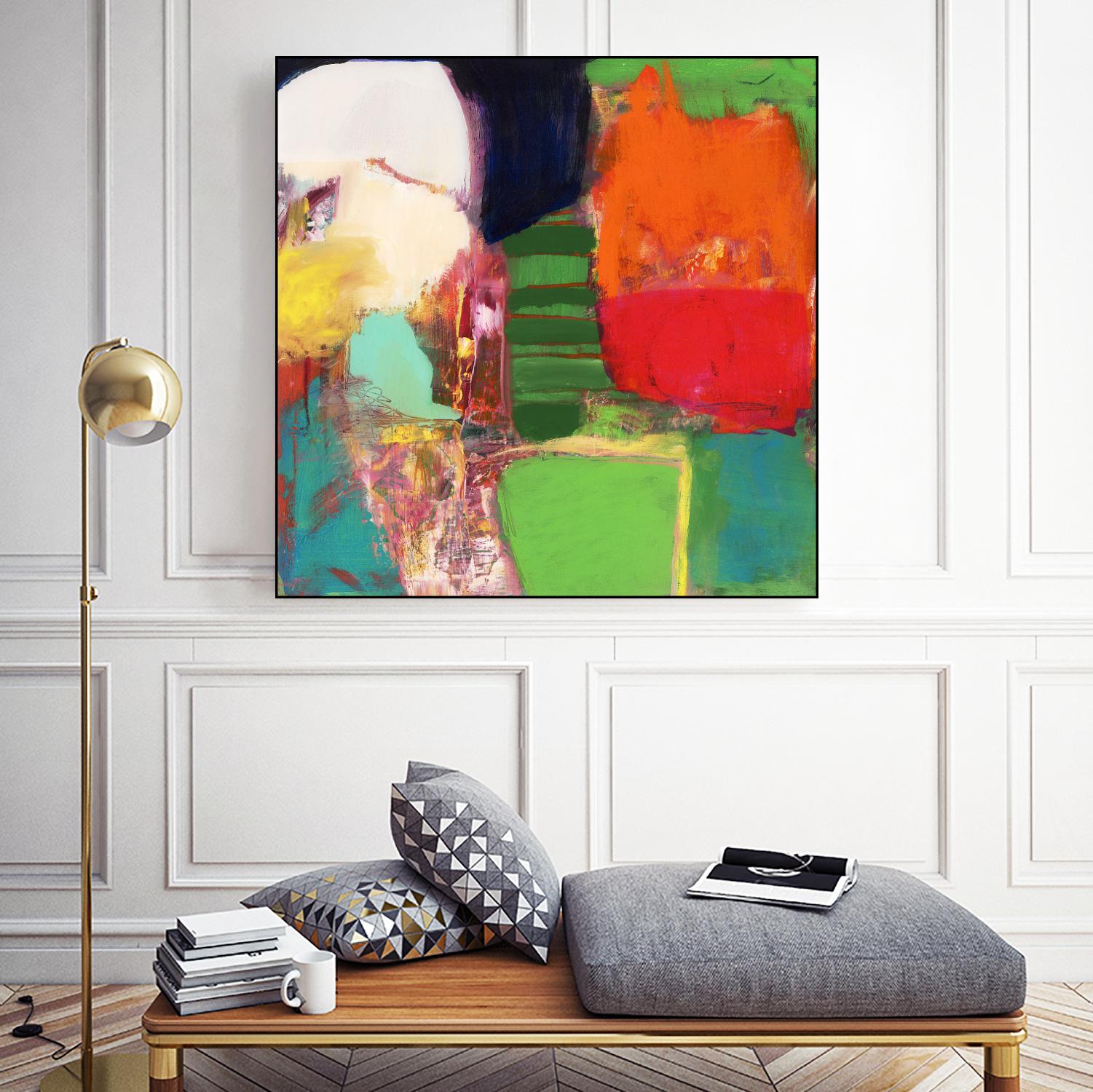 Heart Chambers by Jodi Fuchs on GIANT ART - green abstract