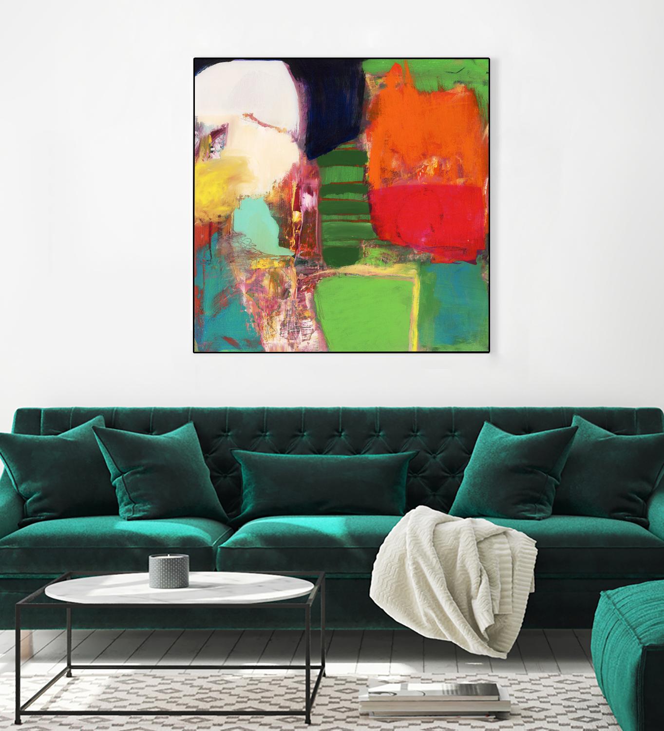 Heart Chambers by Jodi Fuchs on GIANT ART - green abstract