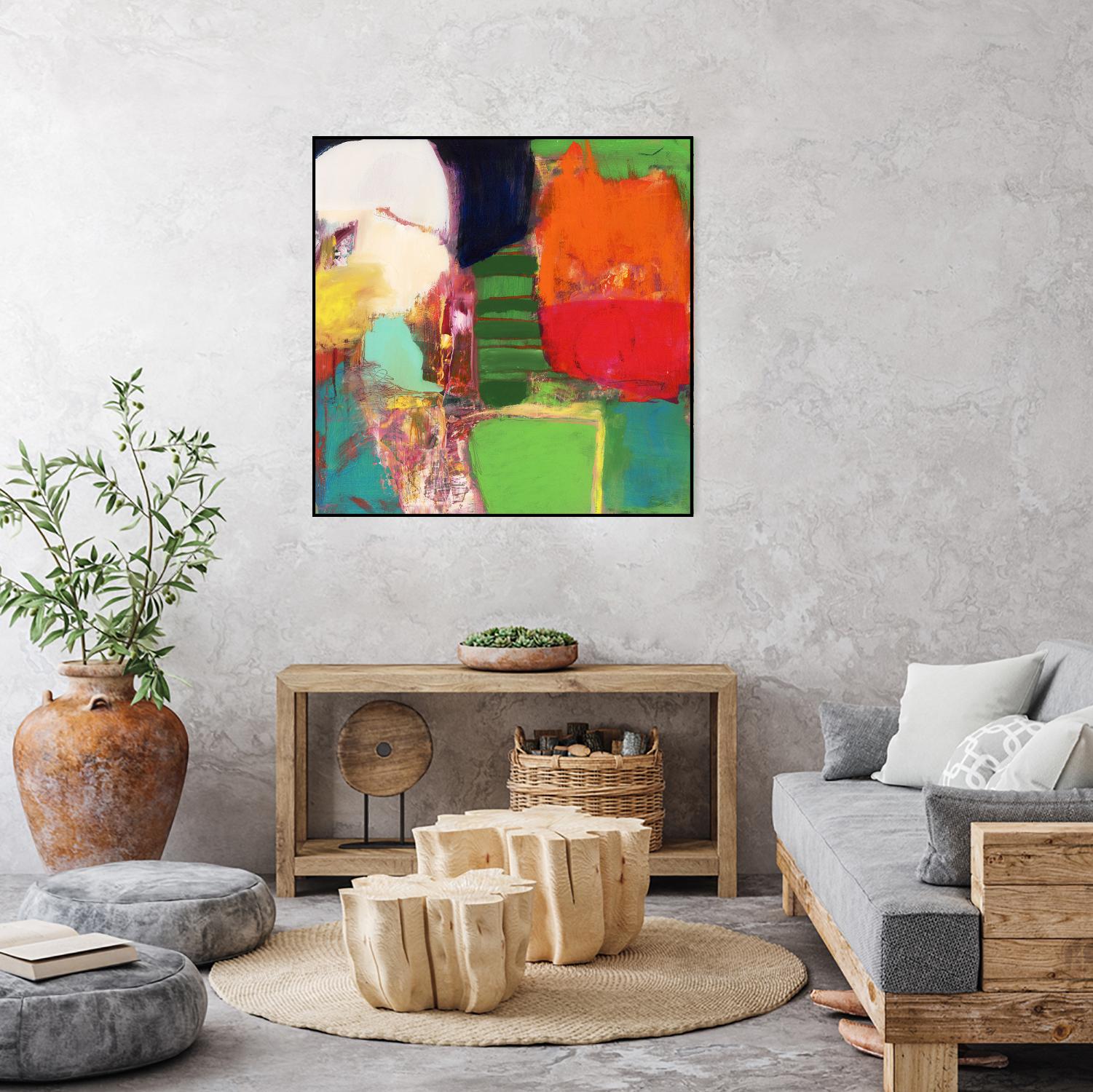 Heart Chambers by Jodi Fuchs on GIANT ART - green abstract