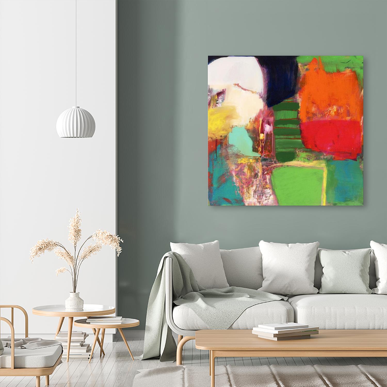 Heart Chambers by Jodi Fuchs on GIANT ART - green abstract