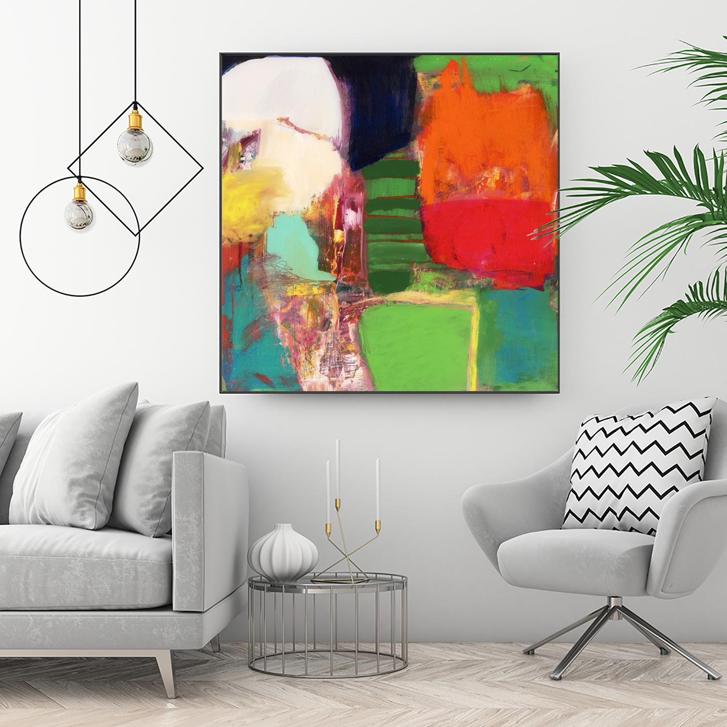 Heart Chambers by Jodi Fuchs on GIANT ART - green abstract