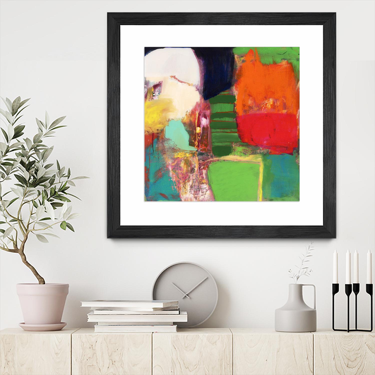 Heart Chambers by Jodi Fuchs on GIANT ART - green abstract