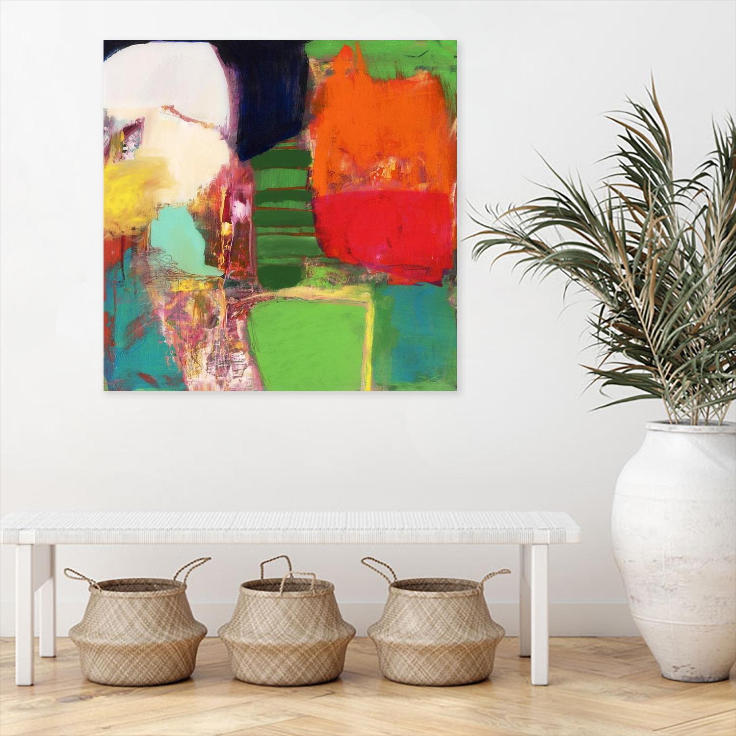 Heart Chambers by Jodi Fuchs on GIANT ART - green abstract