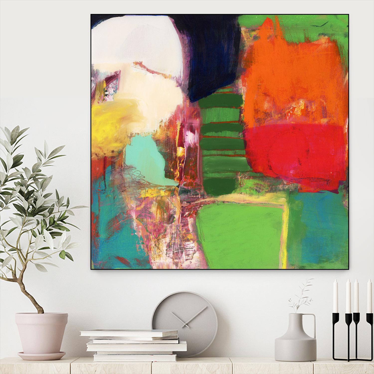 Heart Chambers by Jodi Fuchs on GIANT ART - green abstract