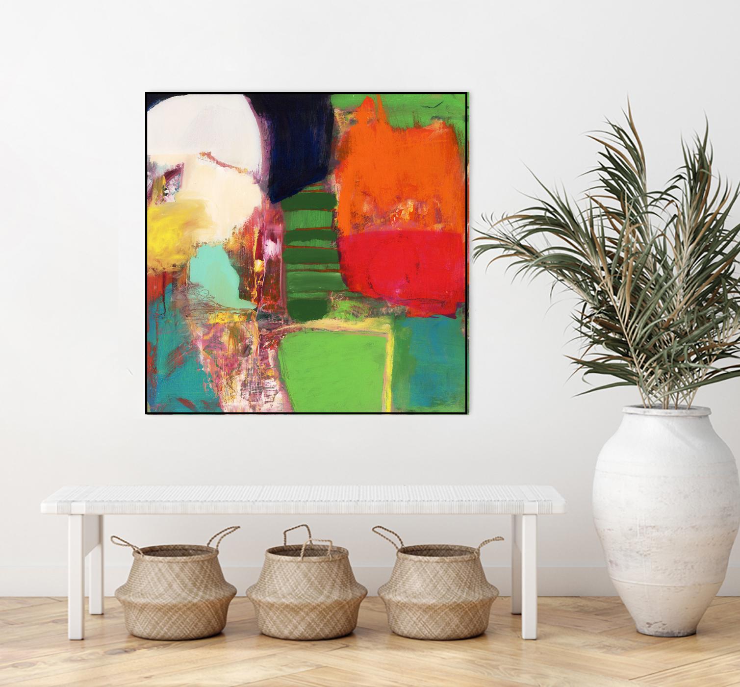 Heart Chambers by Jodi Fuchs on GIANT ART - green abstract