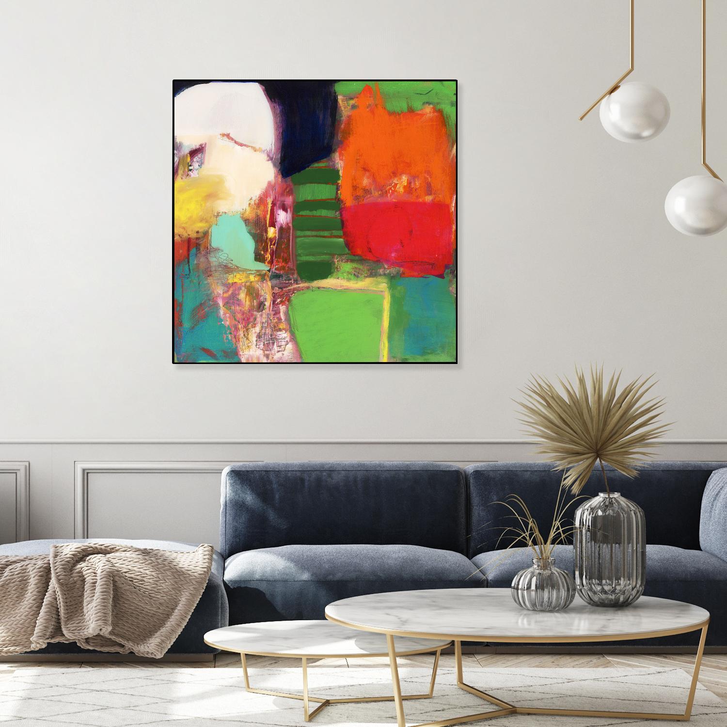 Heart Chambers by Jodi Fuchs on GIANT ART - green abstract