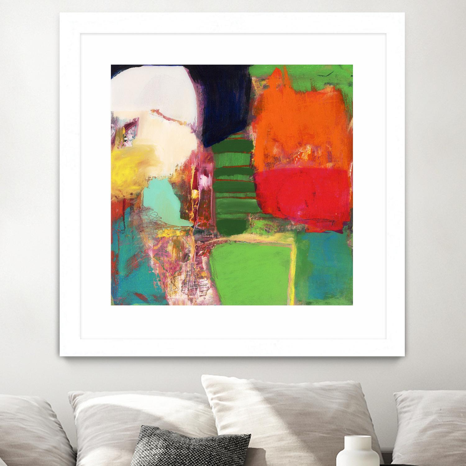 Heart Chambers by Jodi Fuchs on GIANT ART - green abstract