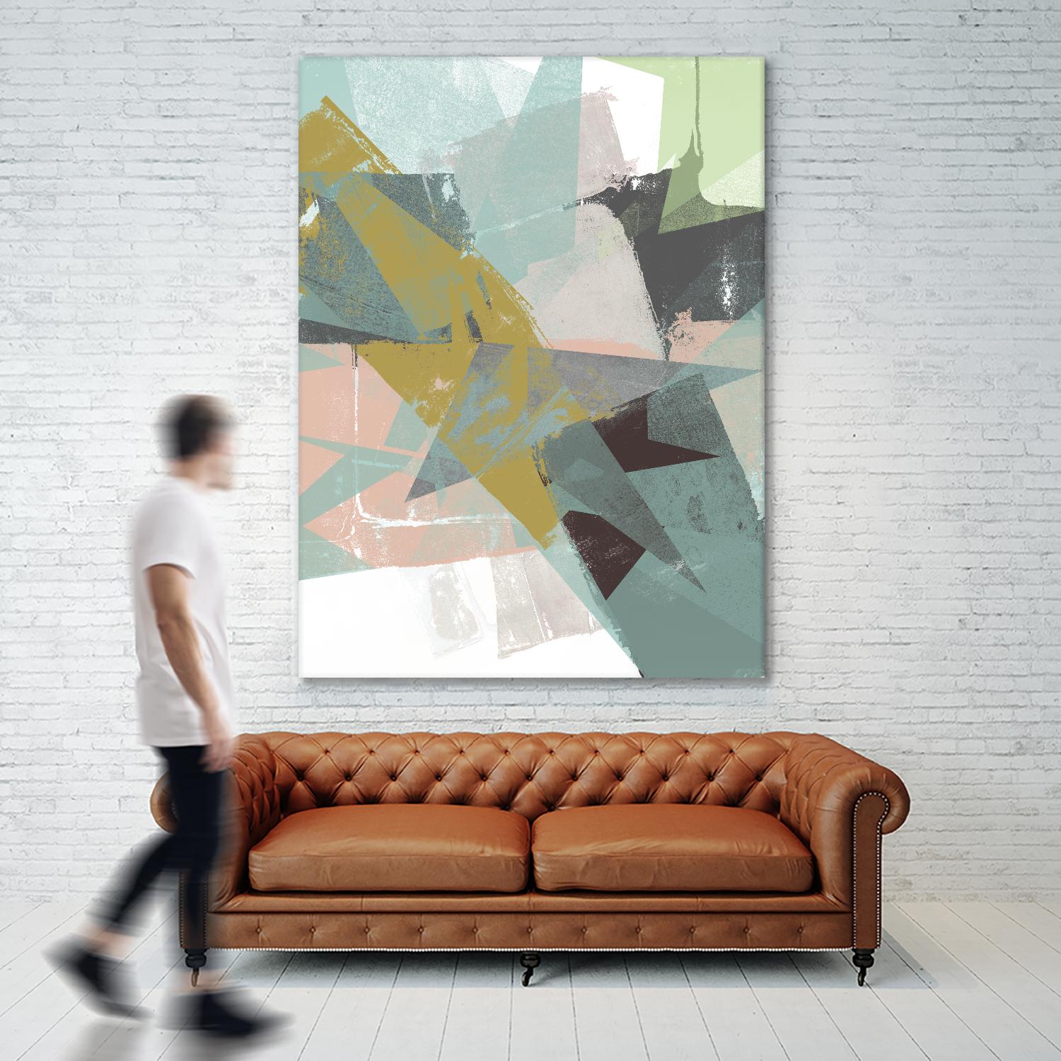 Color Patches I by Jennifer Goldberger on GIANT ART - green abstract