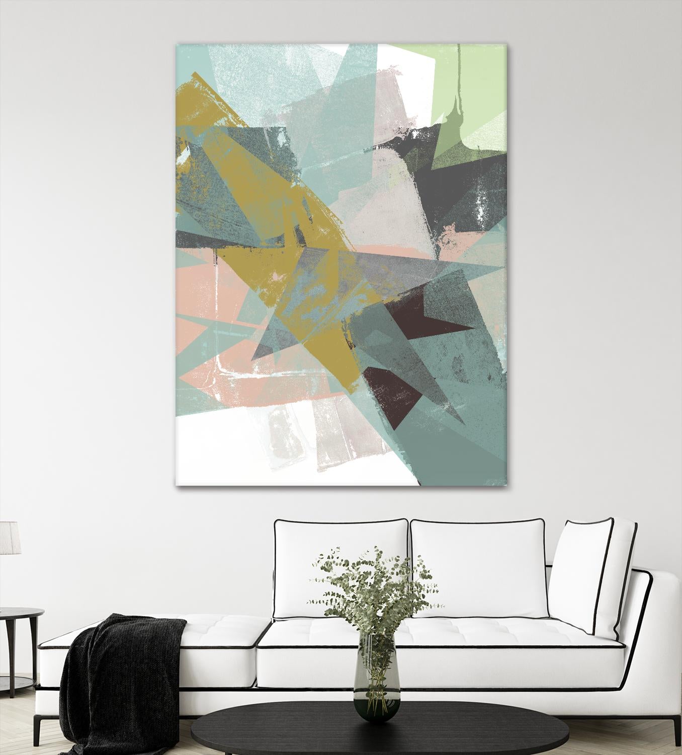 Color Patches I by Jennifer Goldberger on GIANT ART - green abstract