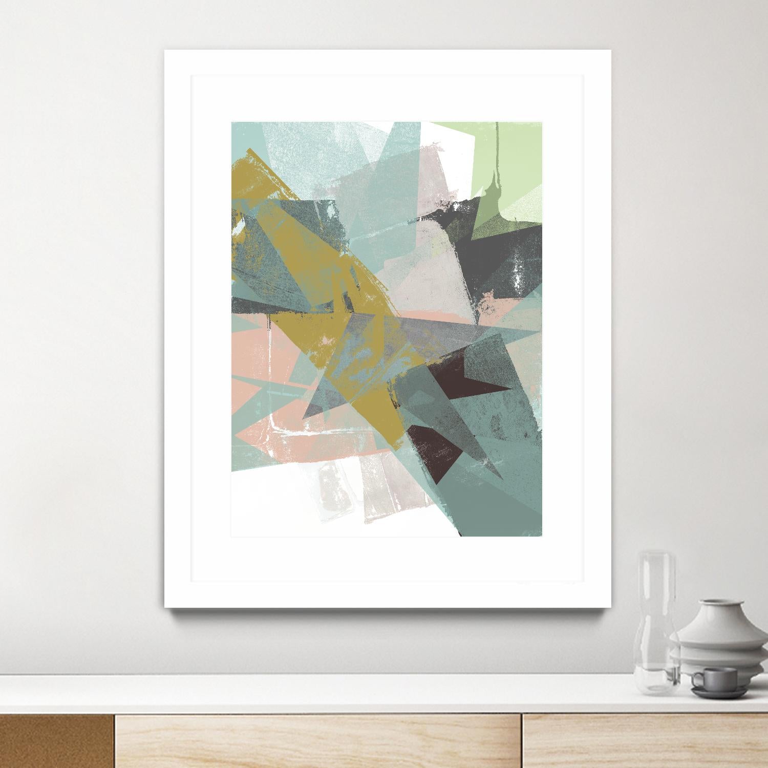 Color Patches I by Jennifer Goldberger on GIANT ART - green abstract