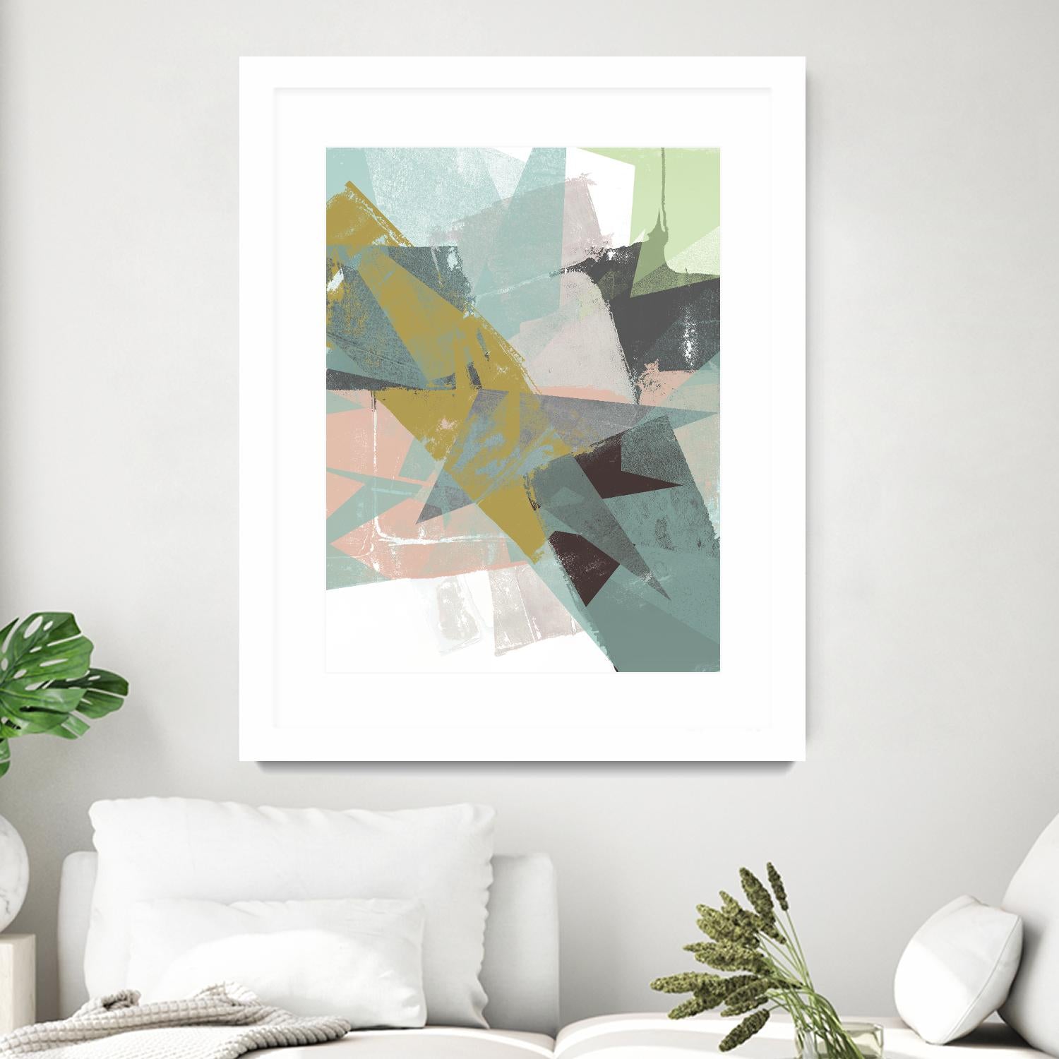 Color Patches I by Jennifer Goldberger on GIANT ART - green abstract