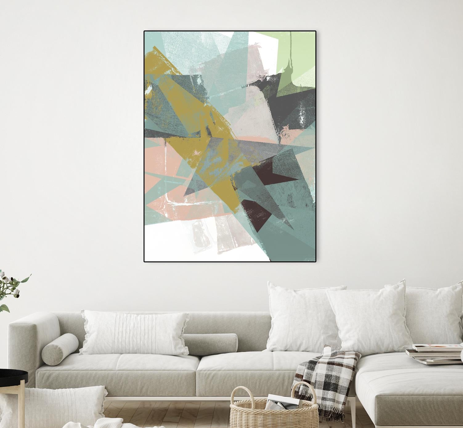 Color Patches I by Jennifer Goldberger on GIANT ART - green abstract