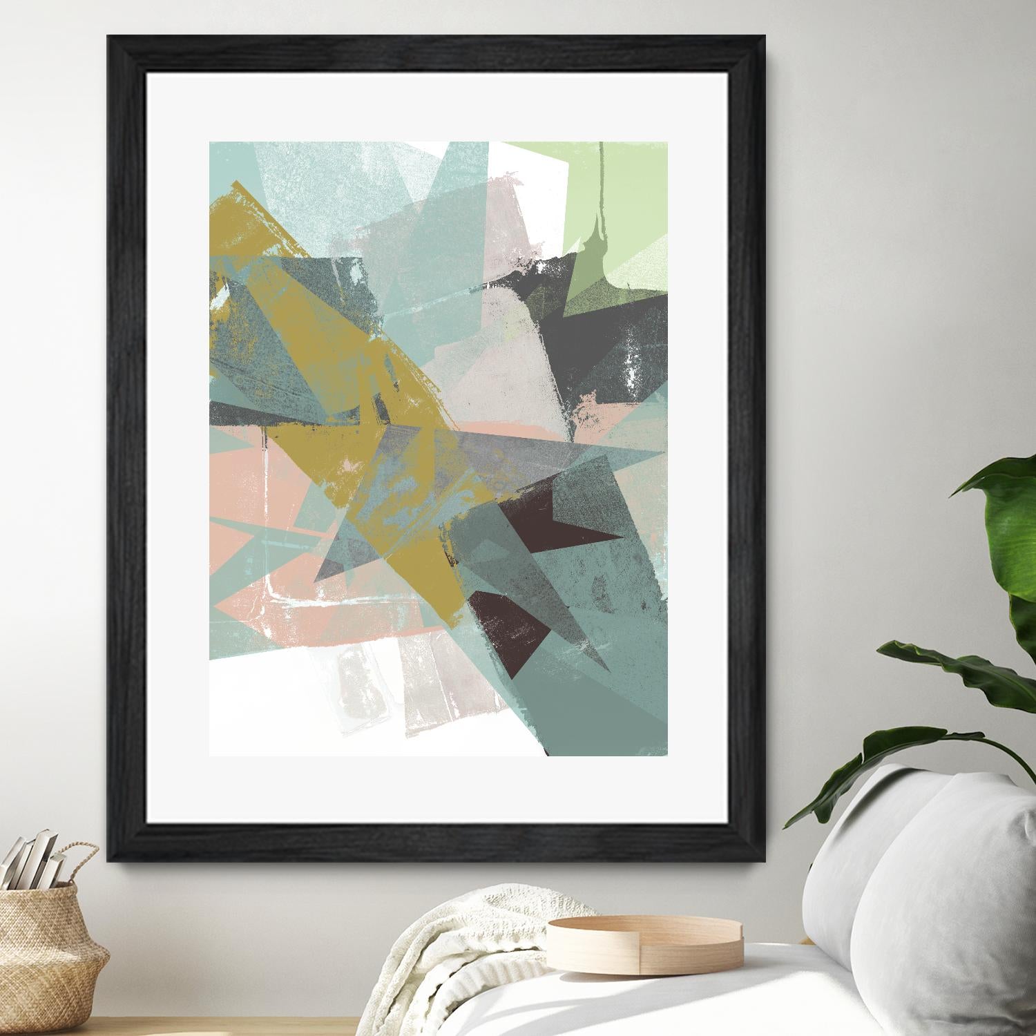 Color Patches I by Jennifer Goldberger on GIANT ART - green abstract