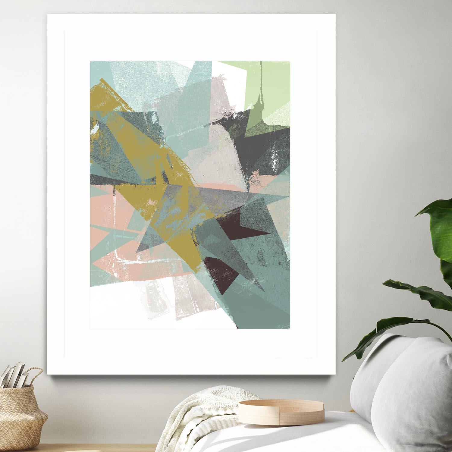 Color Patches I by Jennifer Goldberger on GIANT ART - green abstract