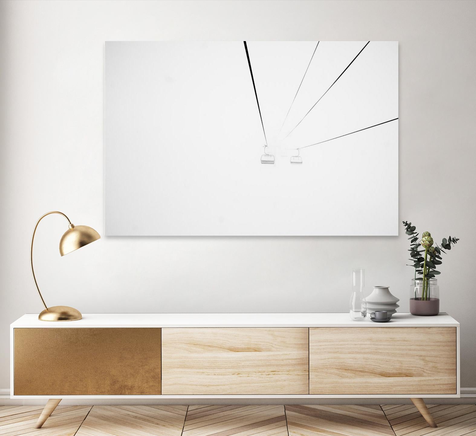 Chair Lift by Pexels on GIANT ART - white black and white