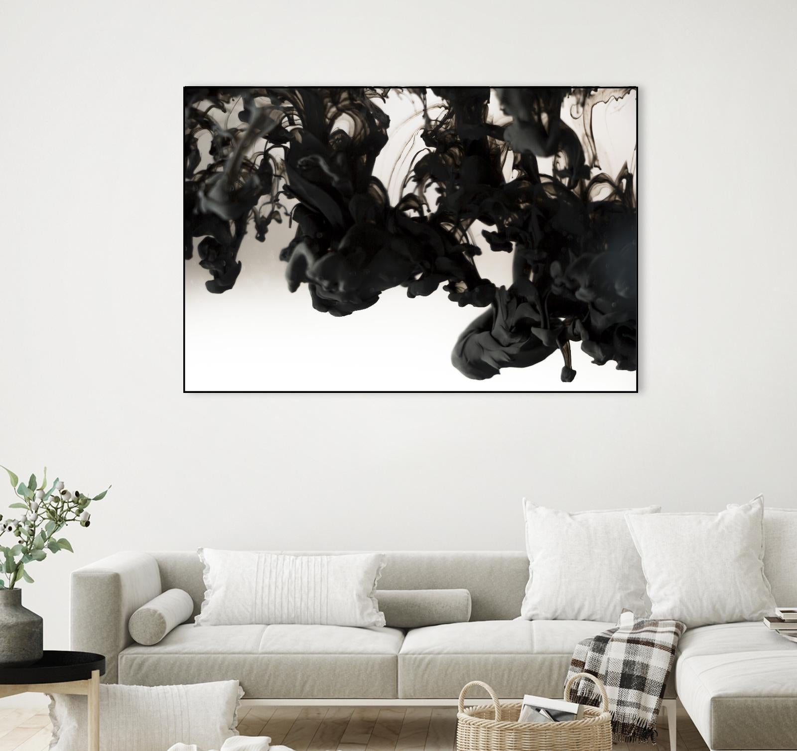 Black smoke by Pexels on GIANT ART - white abstract