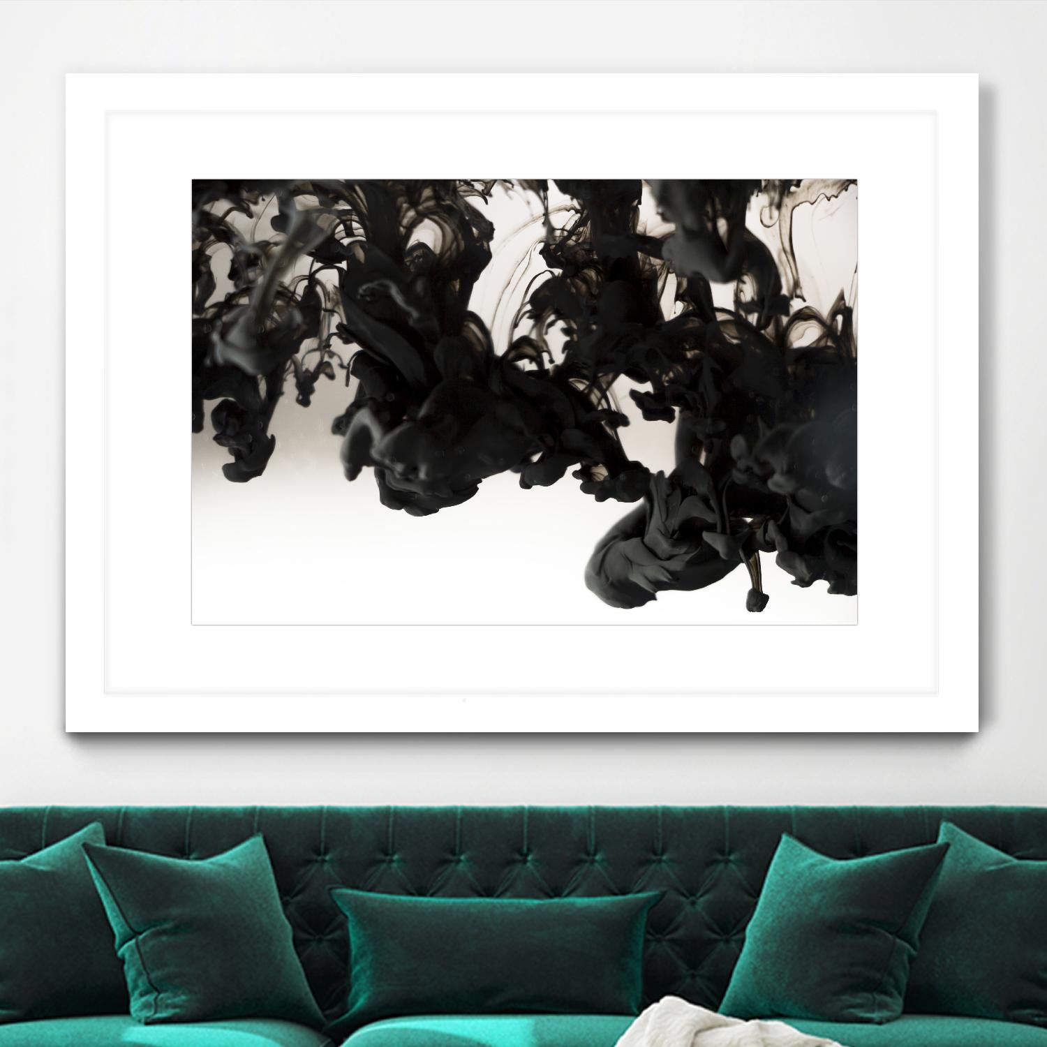 Black smoke by Pexels on GIANT ART - white abstract