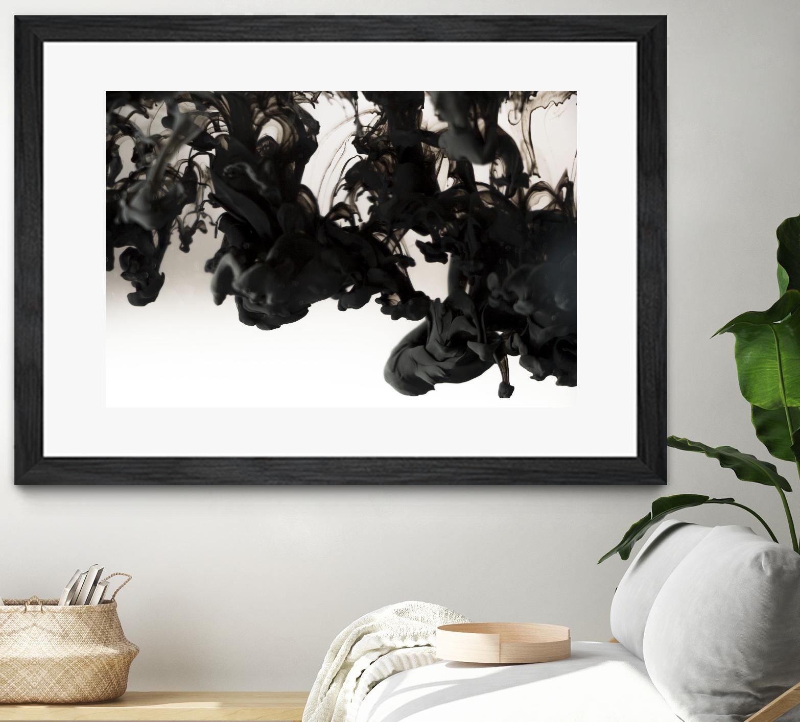 Black smoke by Pexels on GIANT ART - white abstract