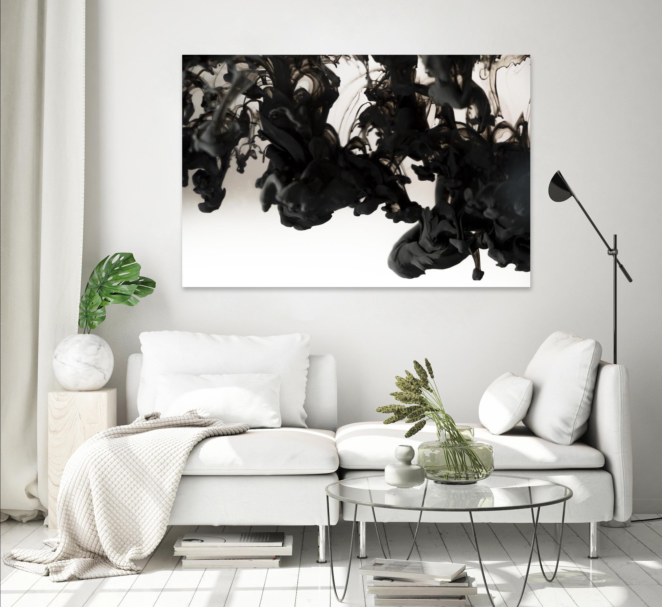 Black smoke by Pexels on GIANT ART - white abstract