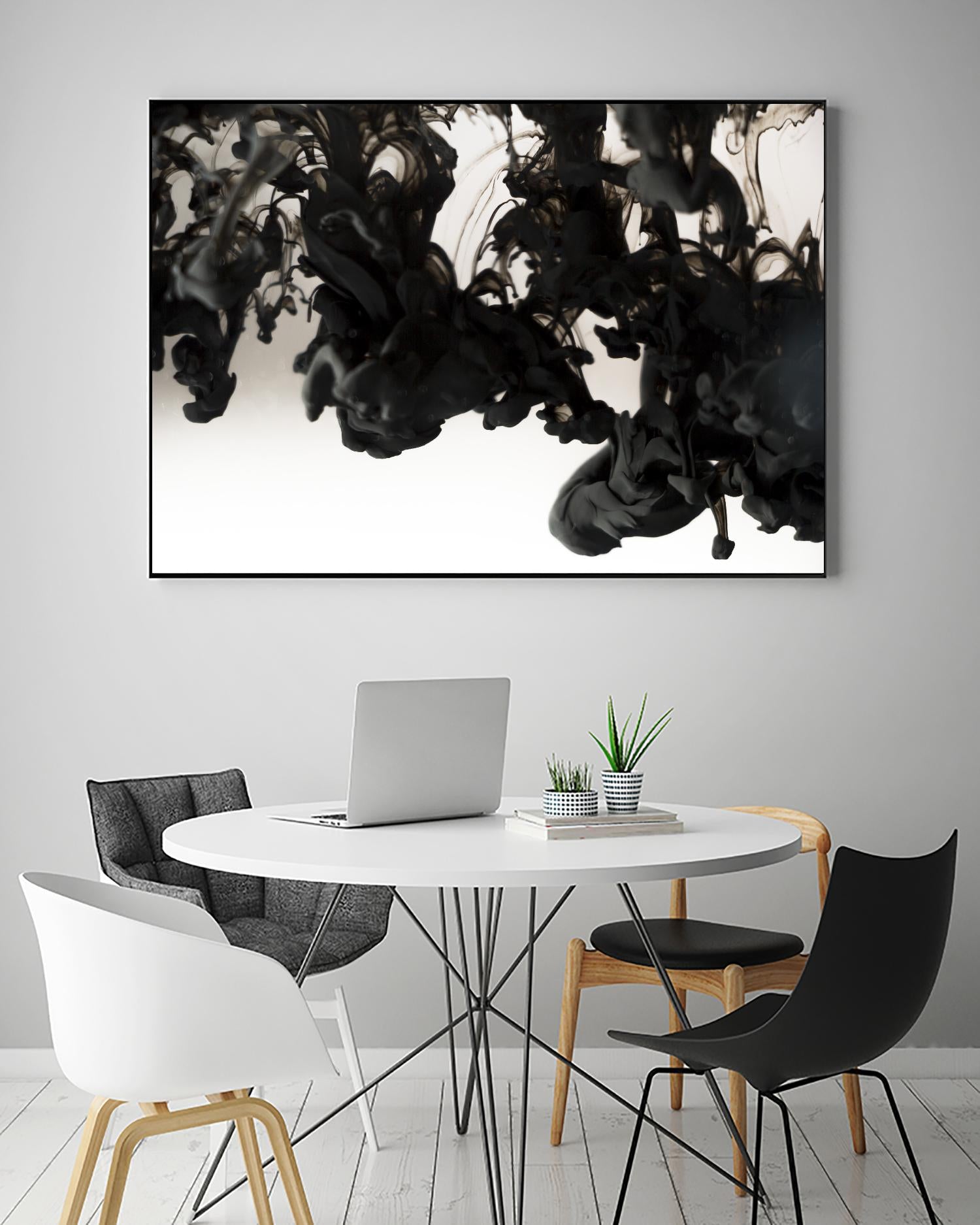 Black smoke by Pexels on GIANT ART - white abstract