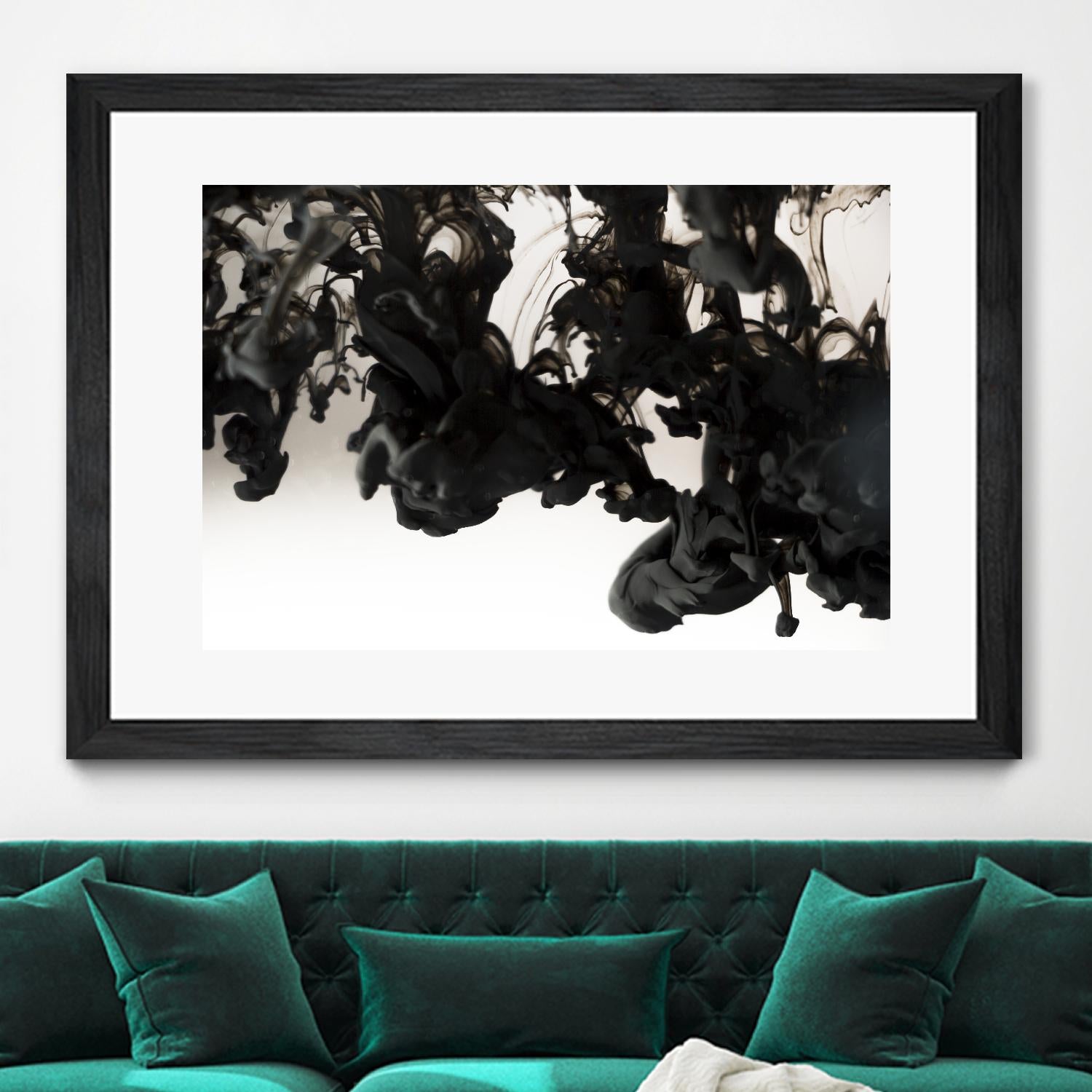 Black smoke by Pexels on GIANT ART - white abstract