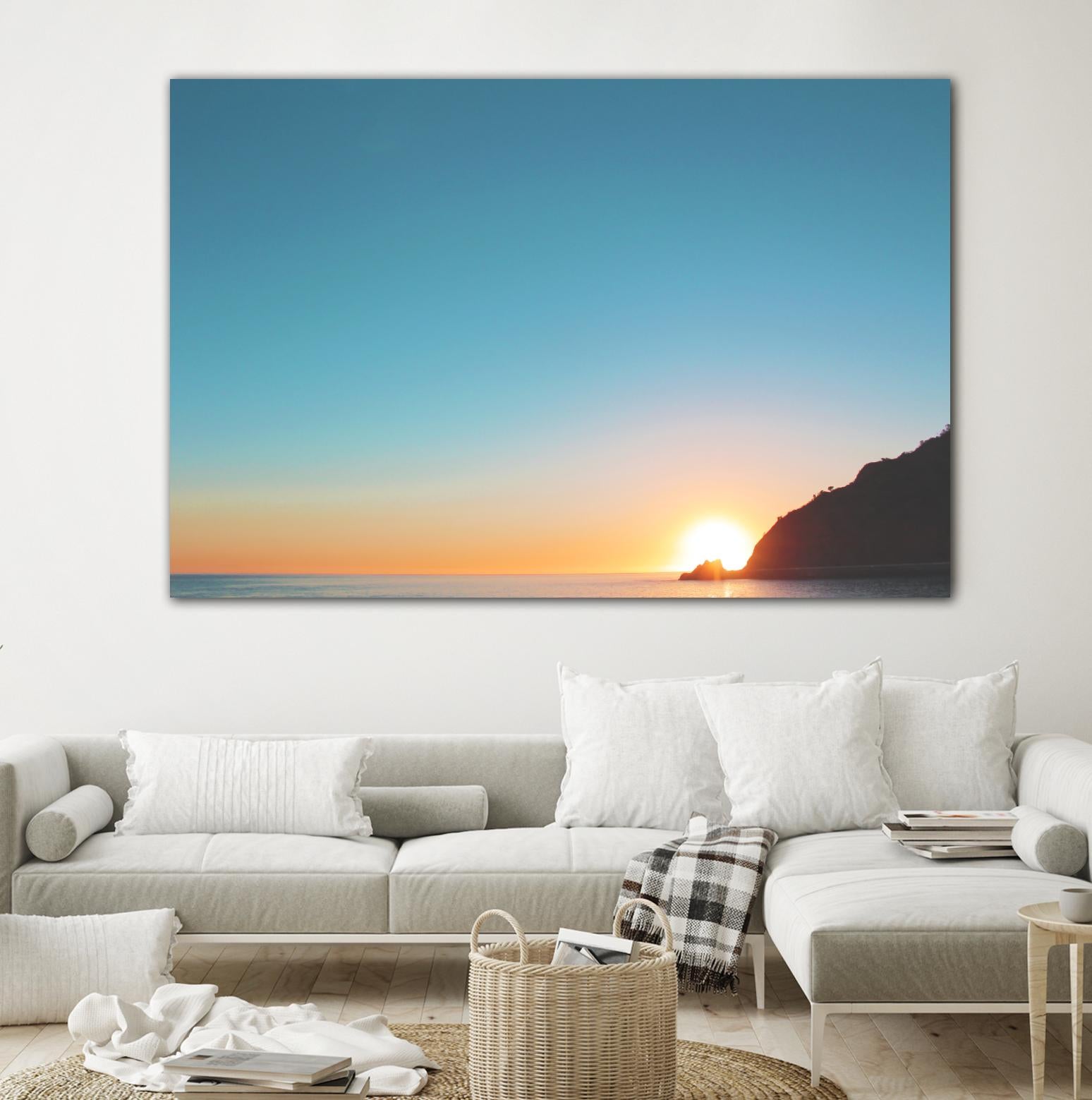 Sunset by Pexels on GIANT ART - blue sea scene