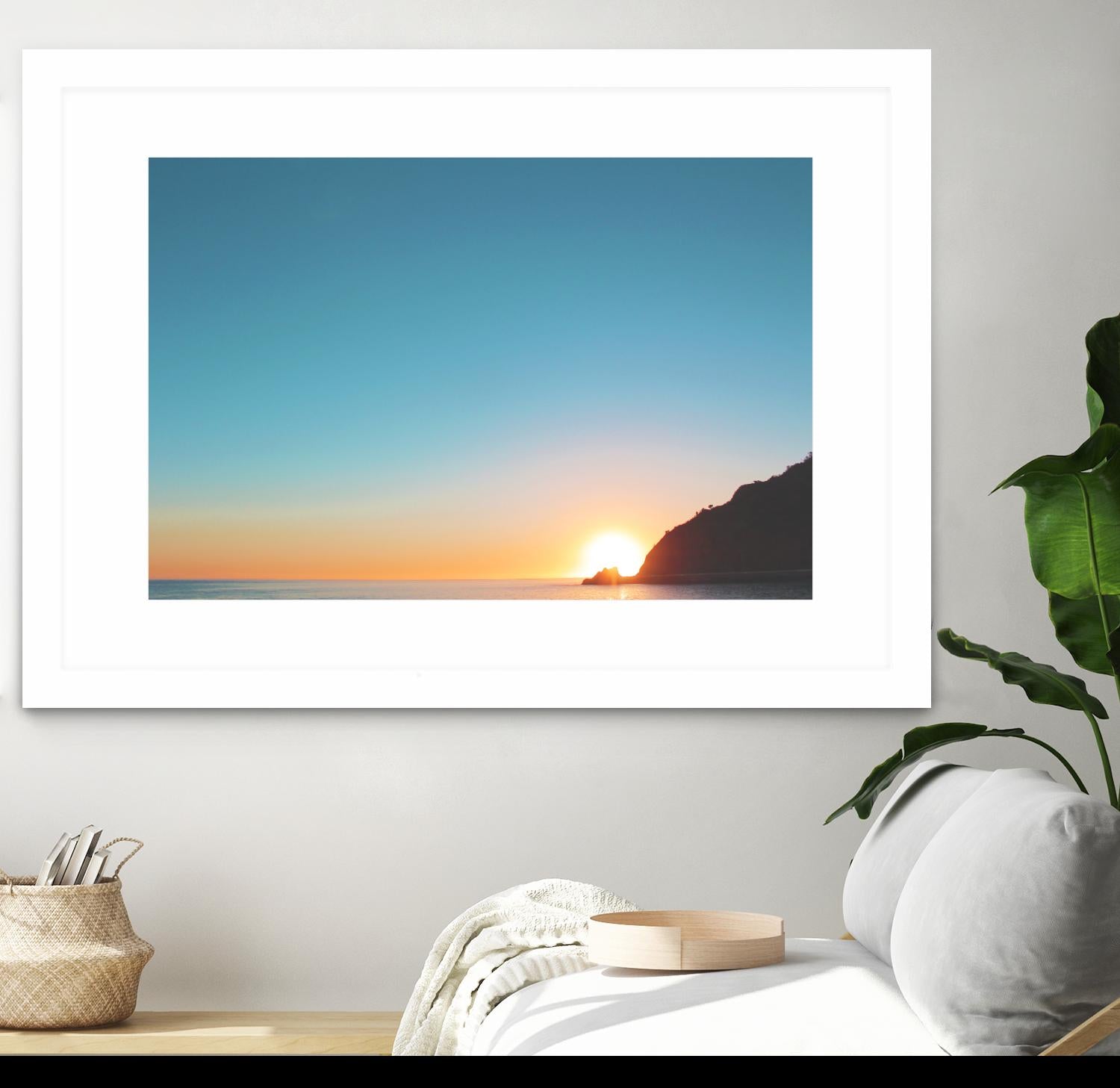 Sunset by Pexels on GIANT ART - blue sea scene