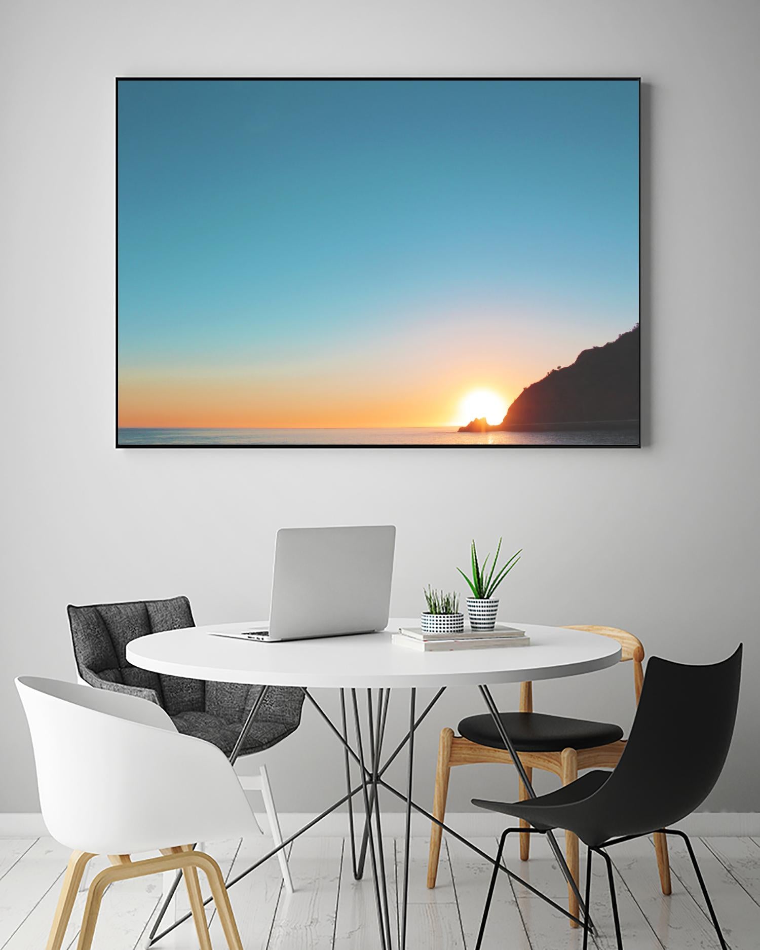 Sunset by Pexels on GIANT ART - blue sea scene