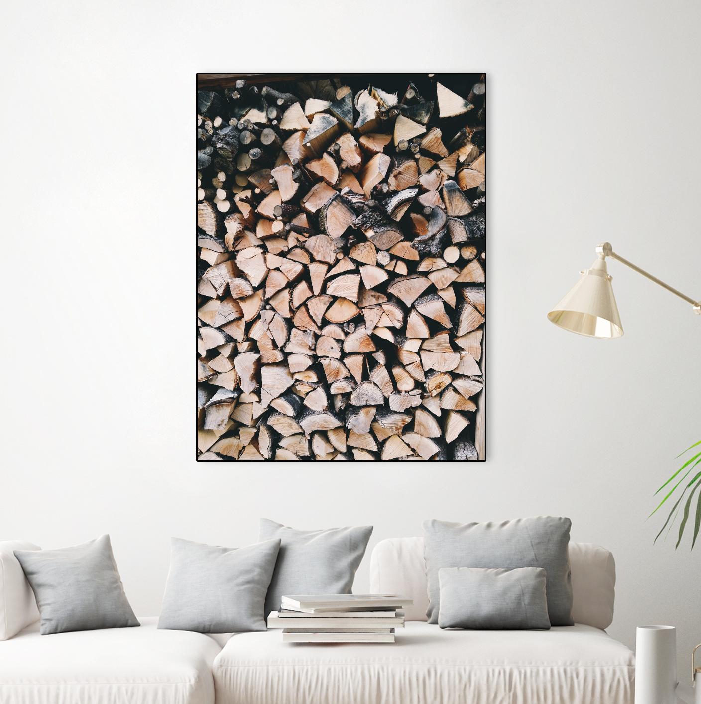 Logs by Pexels on GIANT ART - black trees
