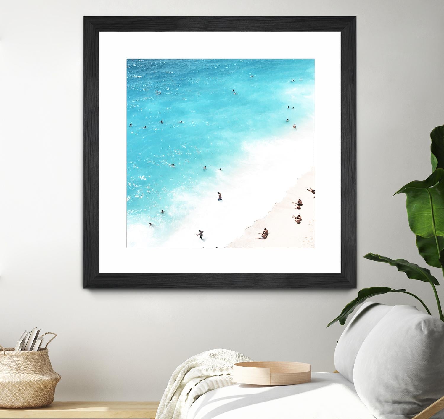 A day at the beach by Pexels on GIANT ART - blue sea scene