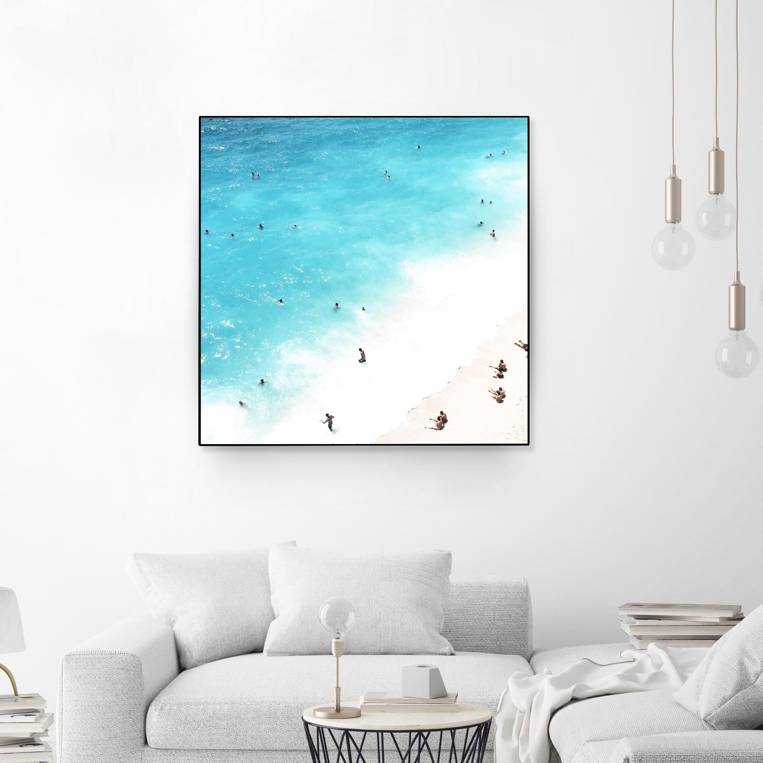 A day at the beach by Pexels on GIANT ART - blue sea scene
