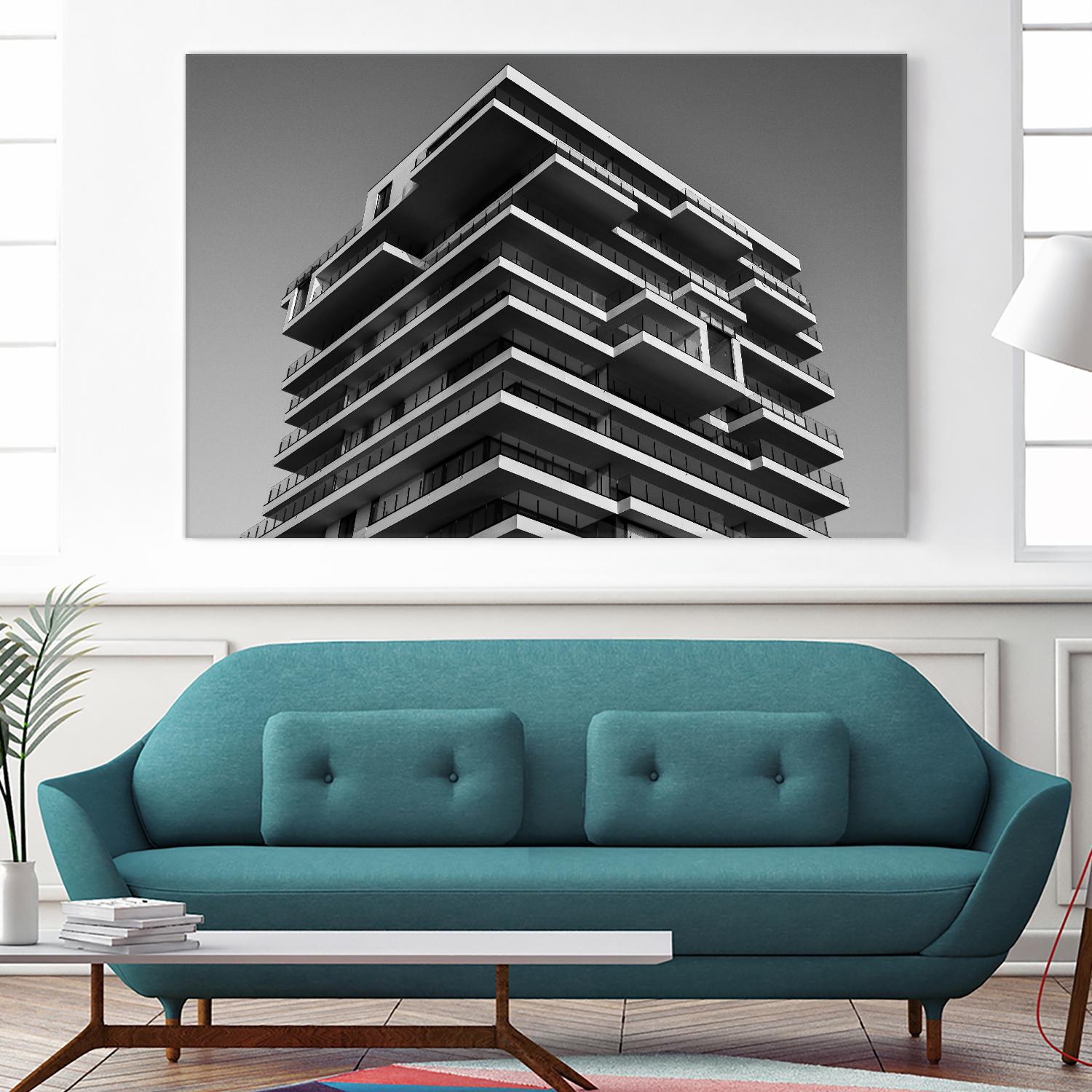 Architectural tower by Pexels on GIANT ART - white architectural