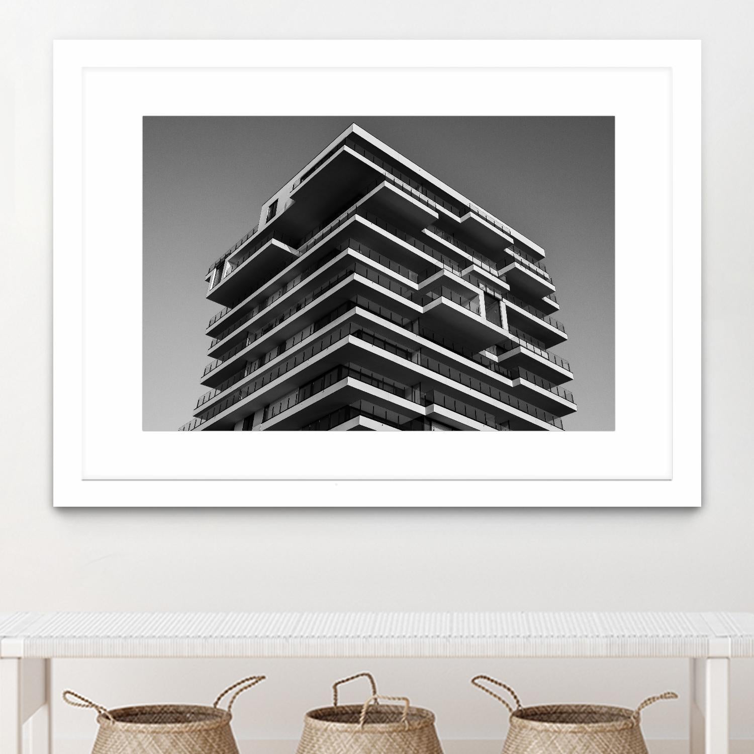 Architectural tower by Pexels on GIANT ART - white architectural