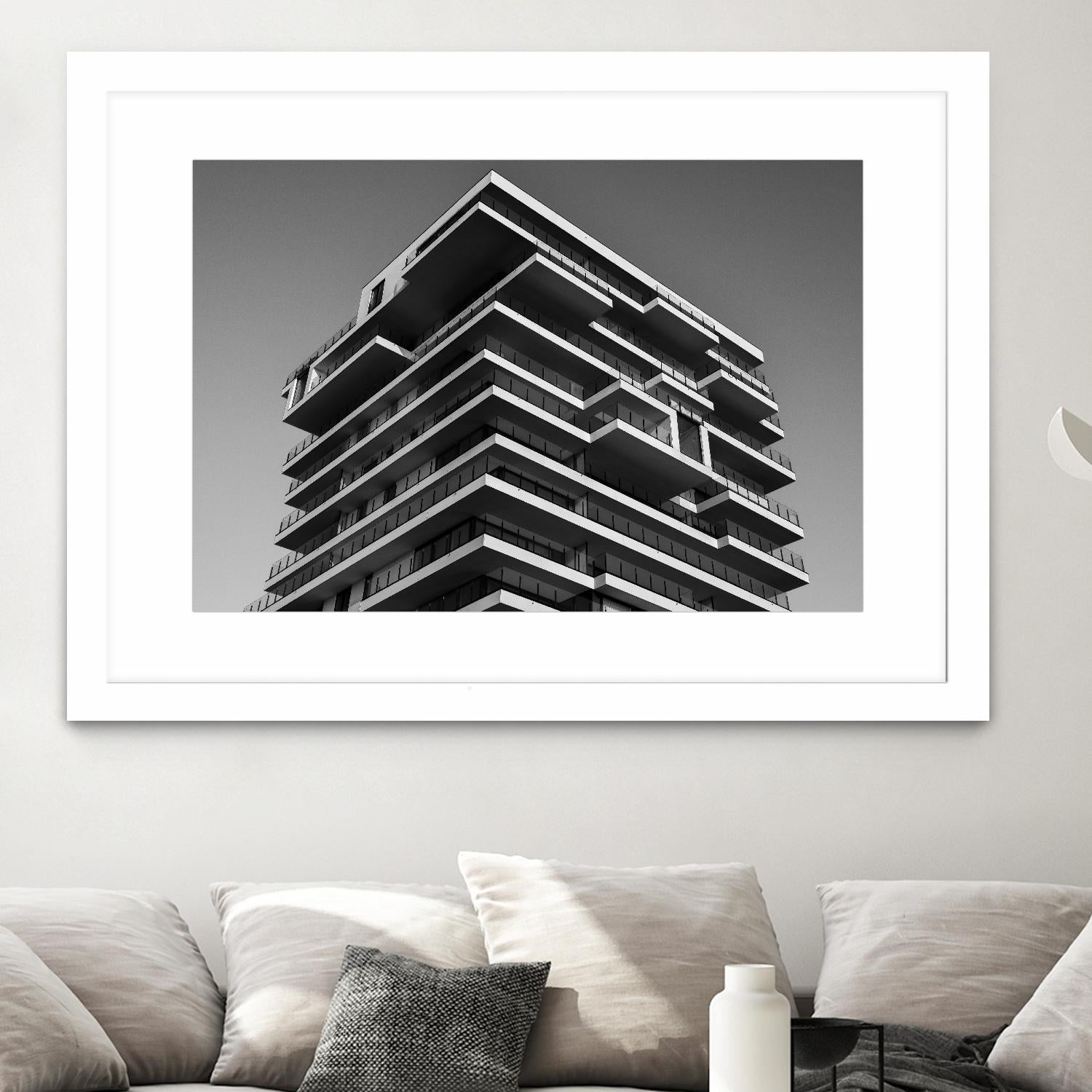 Architectural tower by Pexels on GIANT ART - white architectural