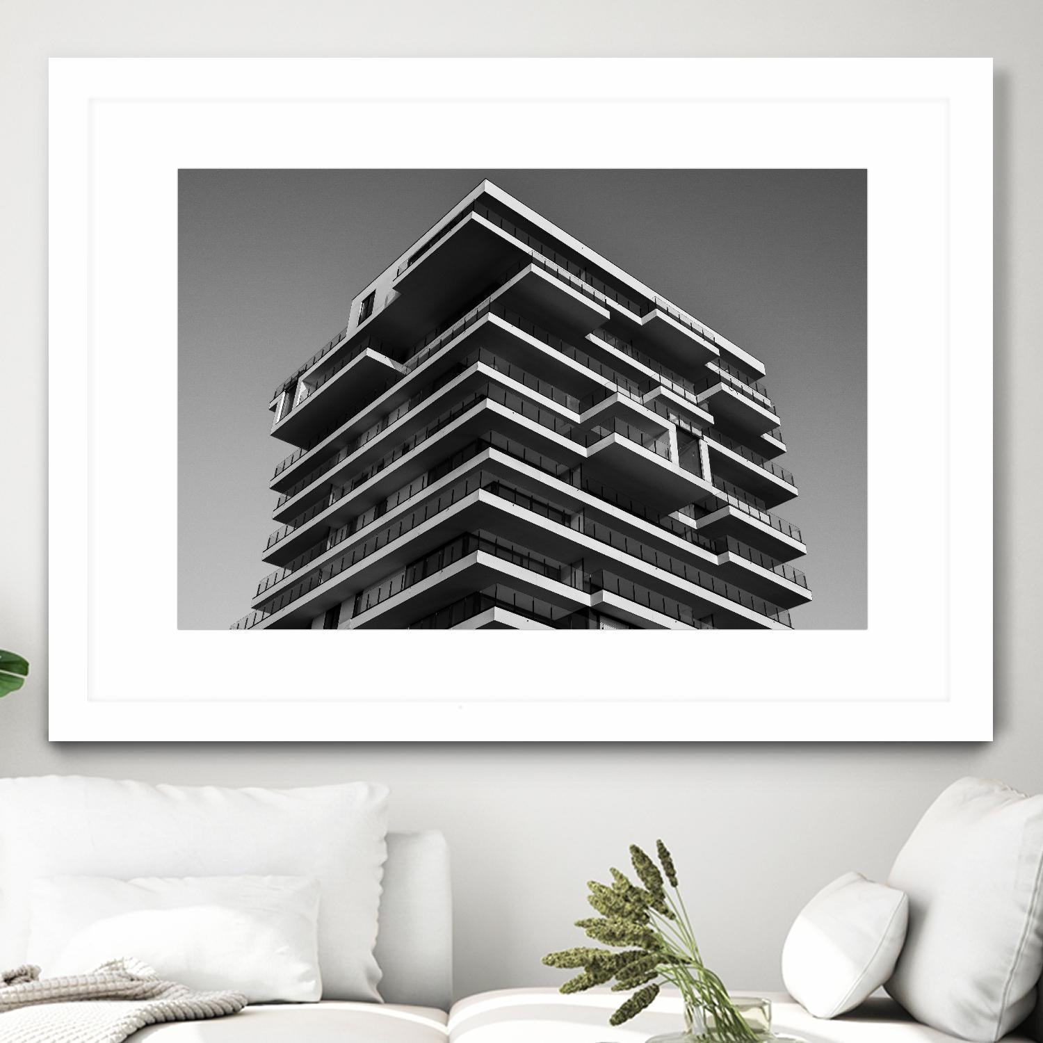 Architectural tower by Pexels on GIANT ART - white architectural