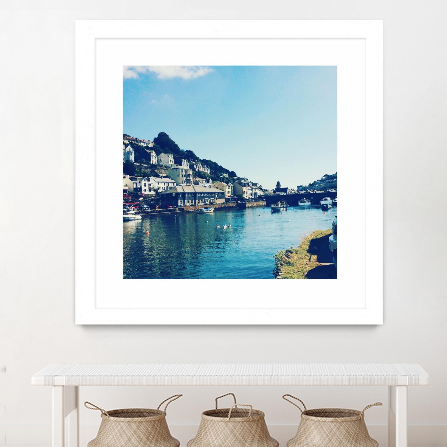 Ducks by Pexels on GIANT ART - blue city scene