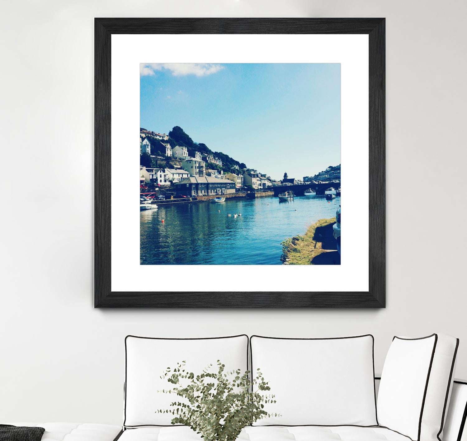 Ducks by Pexels on GIANT ART - blue city scene