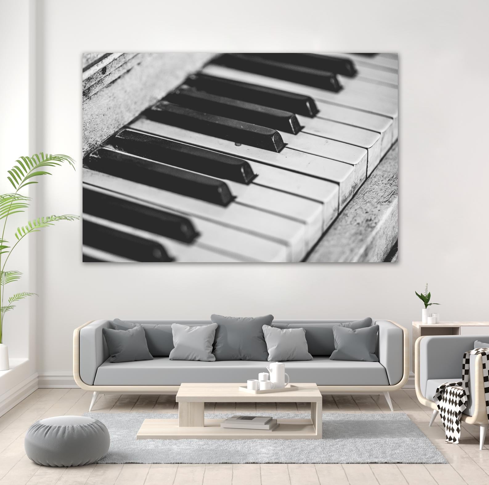 Vintage piano by Pexels on GIANT ART - white leisure
