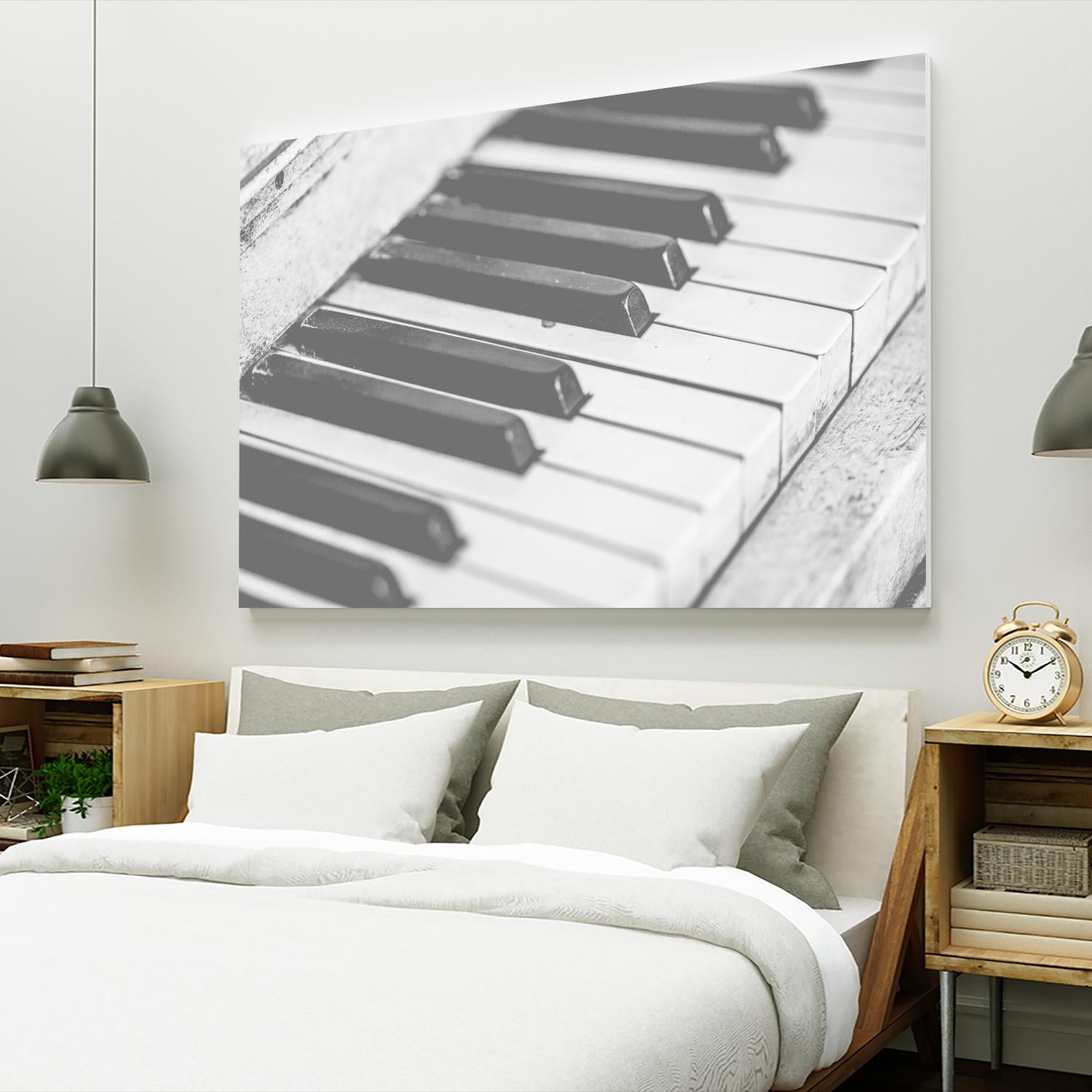 Vintage piano by Pexels on GIANT ART - white leisure