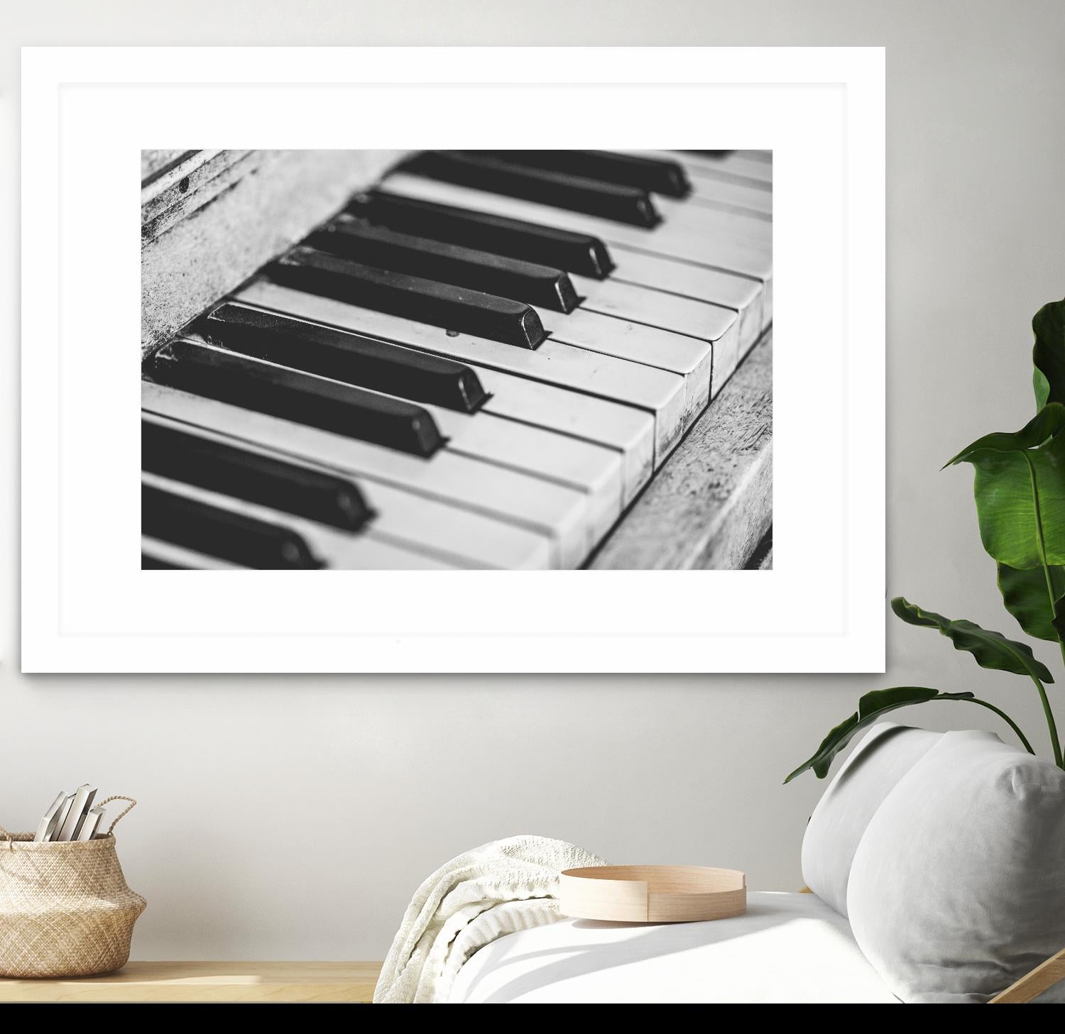 Vintage piano by Pexels on GIANT ART - white leisure