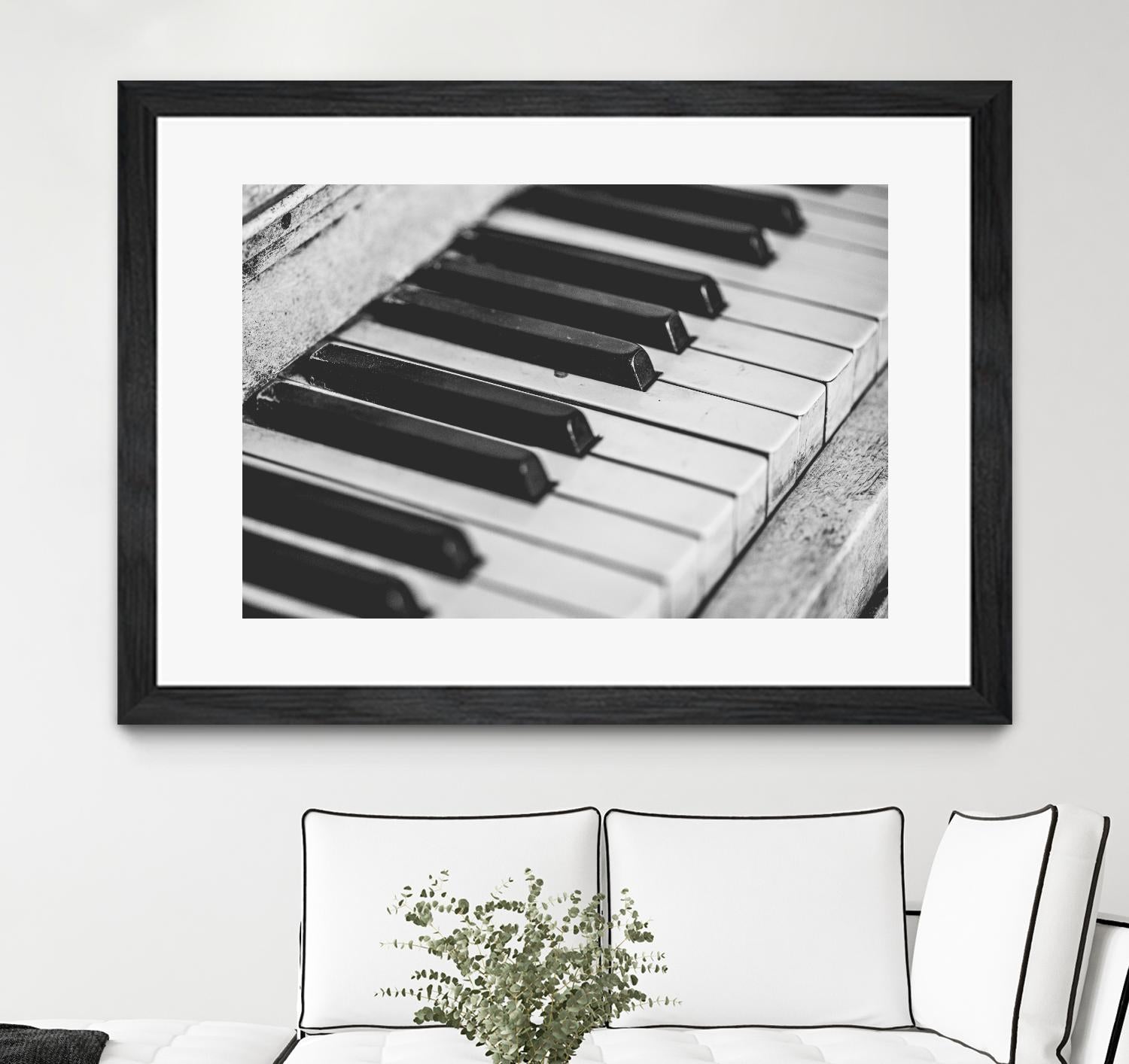 Vintage piano by Pexels on GIANT ART - white leisure