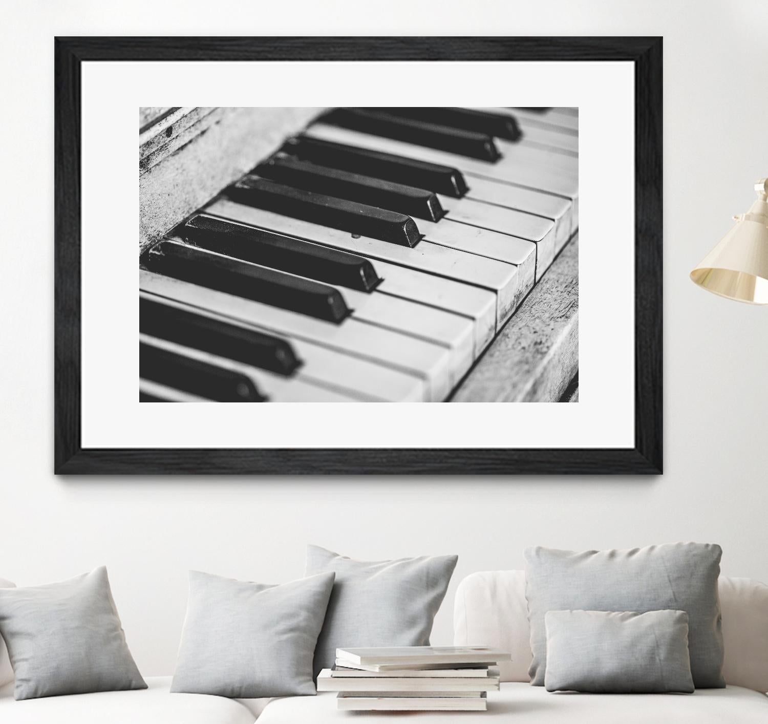Vintage piano by Pexels on GIANT ART - white leisure