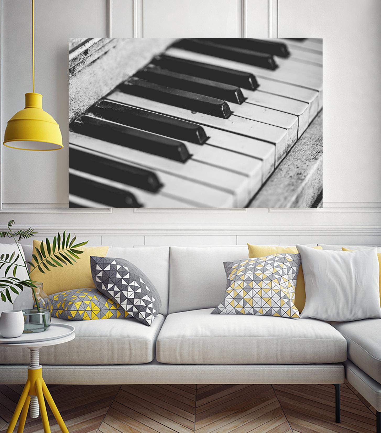 Vintage piano by Pexels on GIANT ART - white leisure