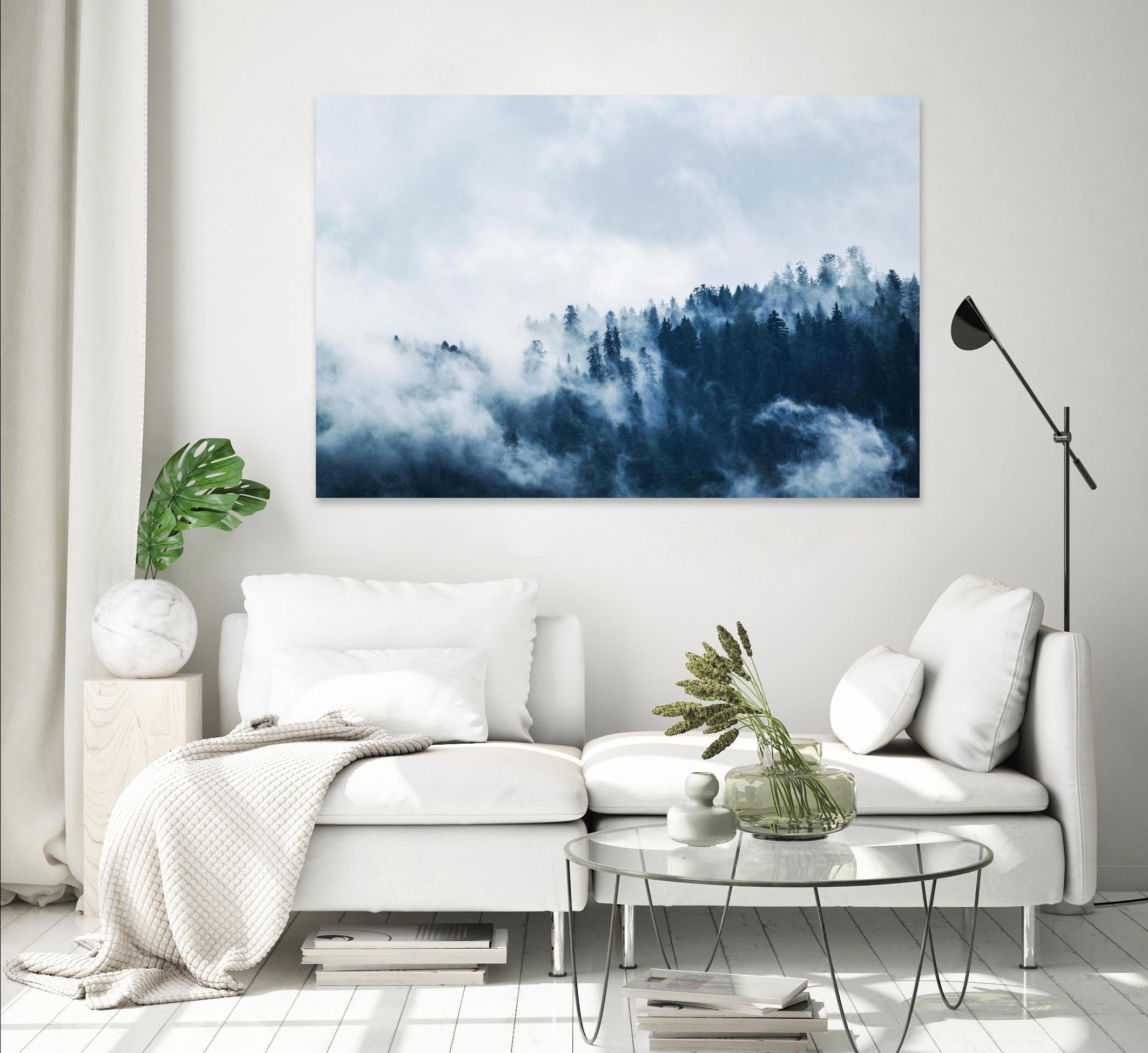 Foggy forest by Pexels on GIANT ART - white landscape